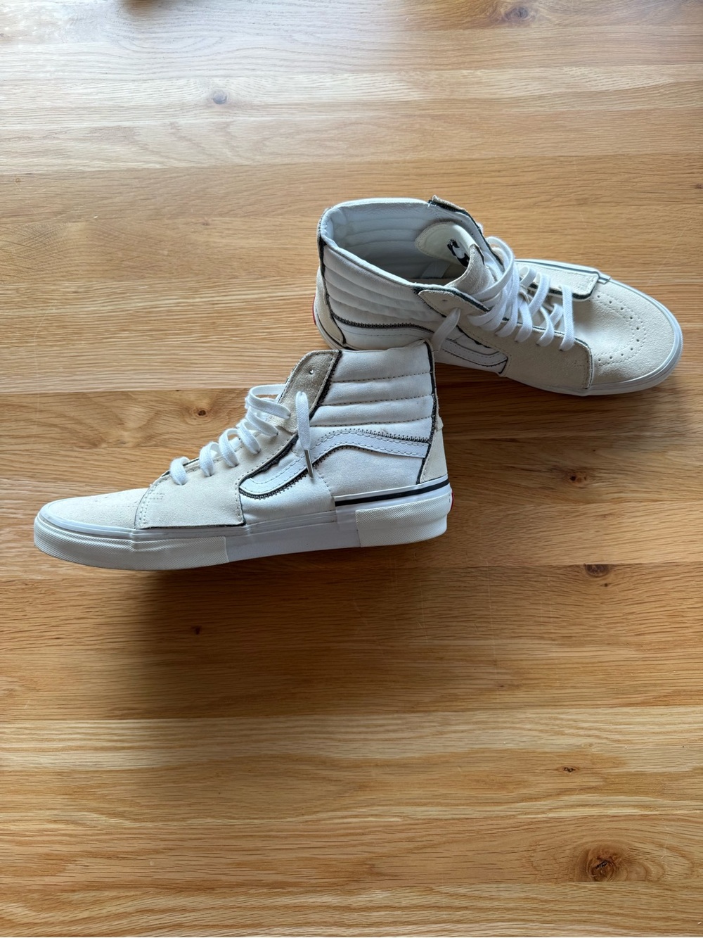Vans SK8-Hi Reconstruct WHITE mens Sz 13- NEW